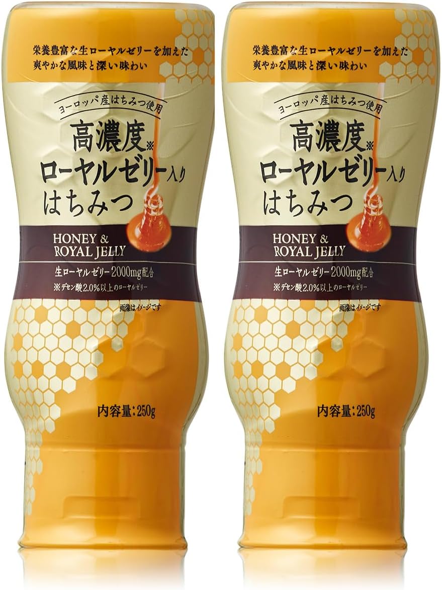 Shoei Honey with High Concentration Royal Jelly, 17.6 oz (500 g) (250 g x 2)