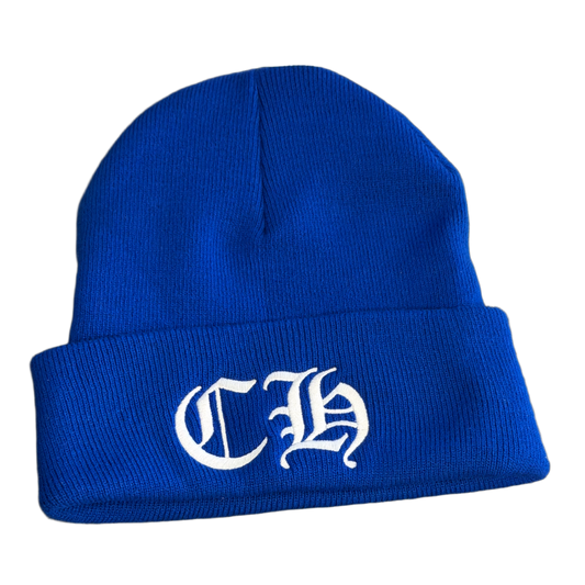 CHROME HEARTS 'BLUE' CH BEANIE