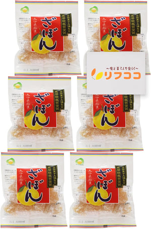 Oita Famous Confectionery Zabon Pickled (Coro), 3.5 oz (100 g) (Set of 6) Eat Kiri, 1 Bite Size, Traditional Confectionery, No Synthetic Preservatives, No Coloring, Includes Original Hot Towel