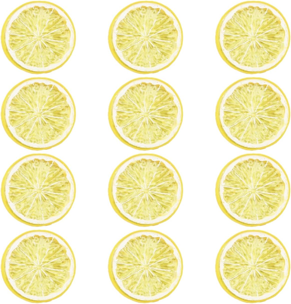 Rimikuru Food Sample Lemon Slicing Ring Cutting Set, Fruit Cut, Fruit Display (Lemon, Set of 12)