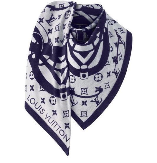 LOUIS VUITTON Flower And Straps Shawl - Image 1