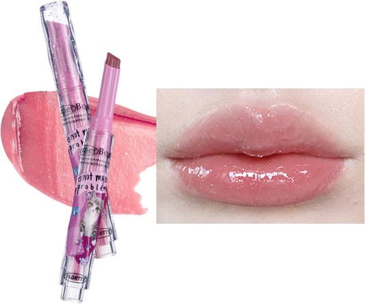 Flortte Melting Sheer Lip Lip Gloss, High Coloring Lip, Blood, Lipstick, No Shedding, No Smudging Makeup, Lipstick, Moisturizing, Colored Lip, Glossy, Long Lasting, Long Lasting (S01)