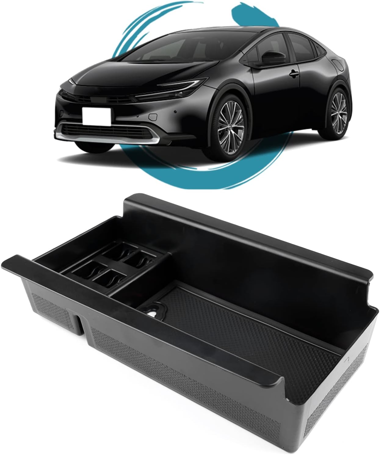 ruiya 2023 New Model Toyota Prius 60 Series Prius 60 Exclusive Console Tray, Console Box, Center Console Accessories, Small Compartment, Coin Holder, Coin Case, ABS Material, Charging USB Function, No