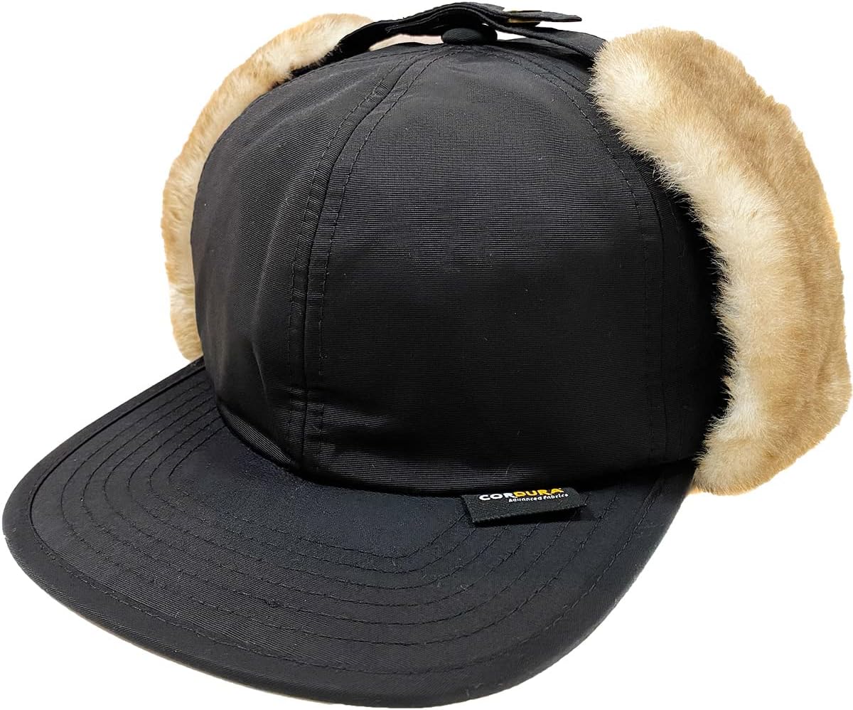 Basic Ench Cordura 60/40 Flap Cap, Cordura, Made in Japan, Earmuffs, Hat, Antibacterial, Deodorant, Women's, Men's, One Size Fits Most