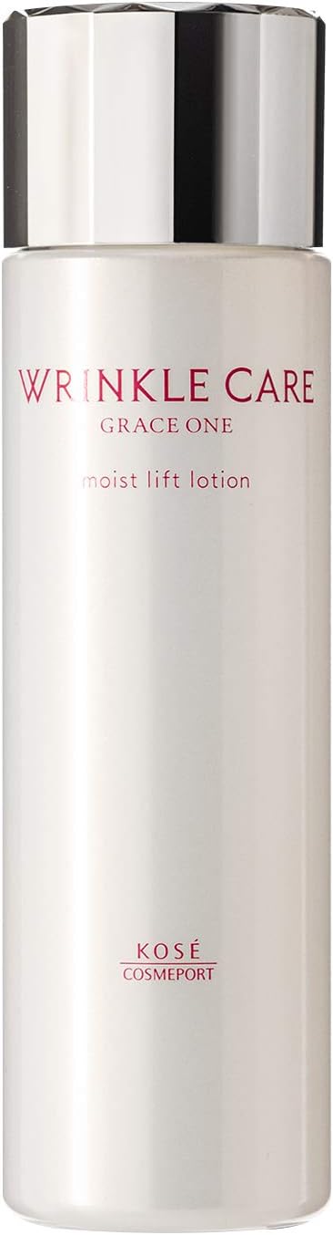 Grace One KOSE Wrinkle Care Moist Lift Lotion, Luxurious Rich Lotion, Wrinkle Improvement, Wrinkle Reduction, Wrinkle Niacin, Hali, Luster, Beautiful Skin, Aging Care, Relaxing Floral Scent, 6.1 fl oz