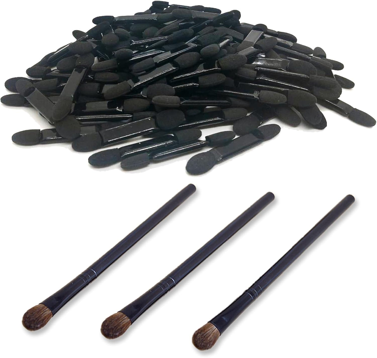 Weathering Sponge Brush, Plastic Model Figure, Sponge Brush, Coco plaza Original Packaging (50 Sponge Brushes + 3 Horsehair Brushes)