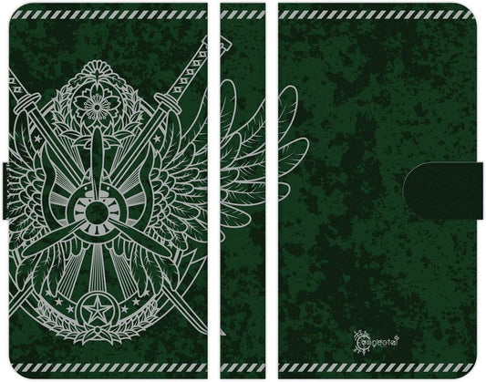 Braines arrows N F-51C notebook type smartphone case cover zero battle 2-2 cool fighter wing wing flower military medal crest airplane 0 type fighter aircraft men's women's design cool ryo connectal