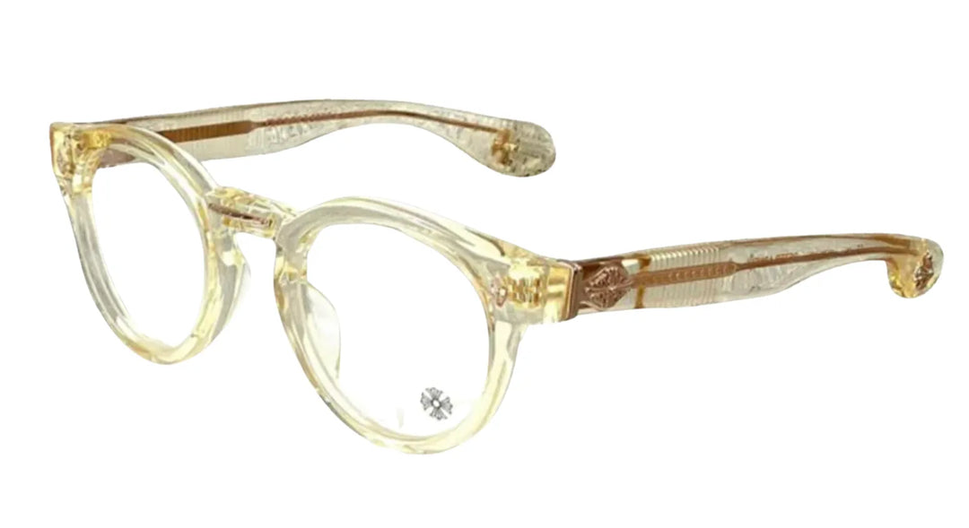 CHROME HEARTS 'PETER ARNELL' CRYSTAL/GOLD GLASSES