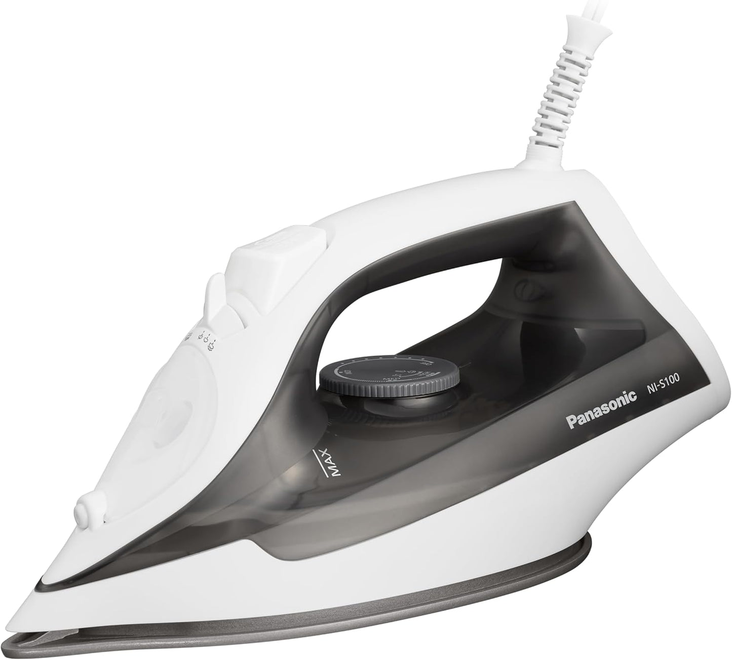 Panasonic NI-S100-H Corded Steam Iron, Grey, Lightweight, Large Capacity Tank