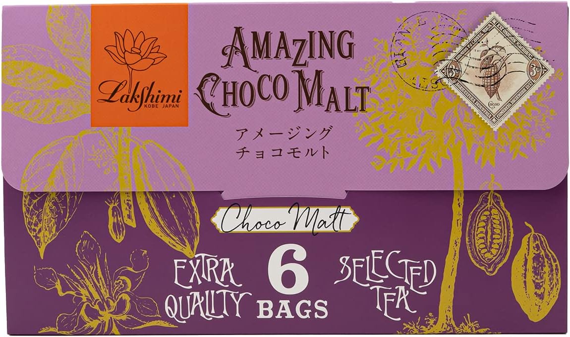Lakshimi Tea Letter Package Amazing Chocolate Malt, 6 Bags