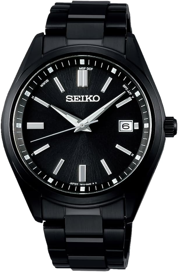 Seiko Watch, Seiko Selection Solar Radio Watch, The Standard, Men's, black