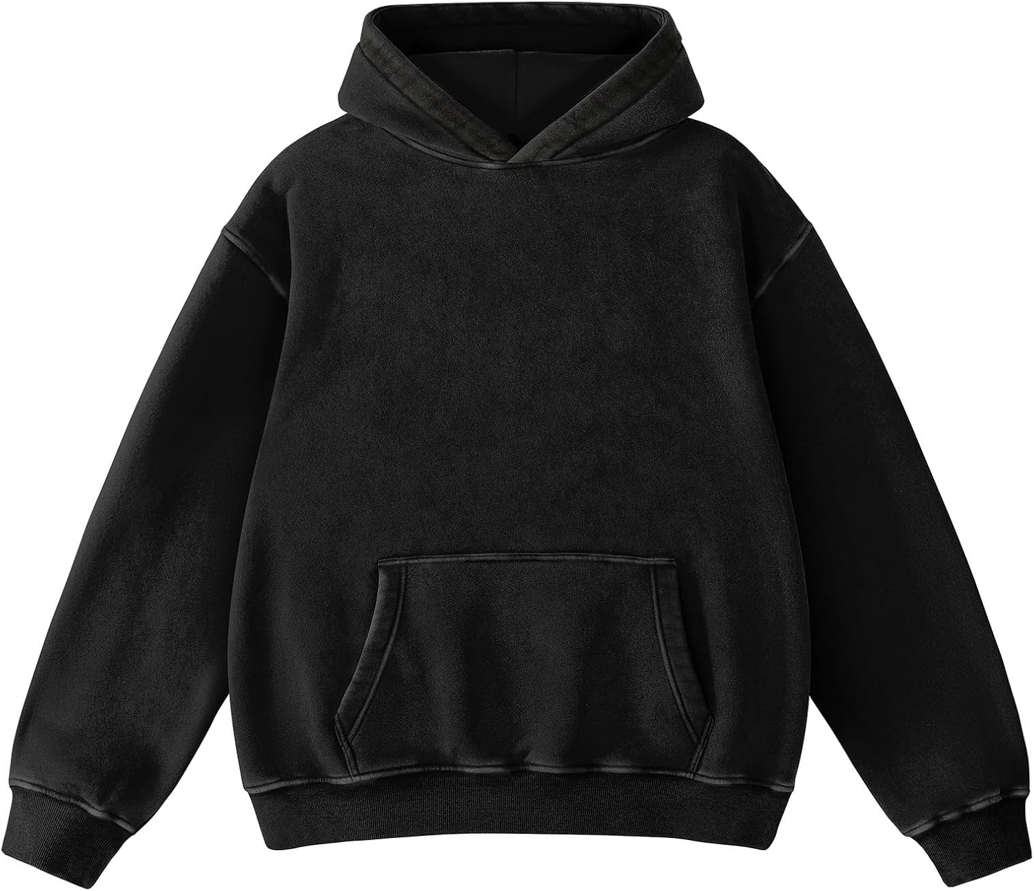 Hatant Sudaderas con capucha de gran tamaño para hombres y parejas, sudaderas con capucha pesadas vintage para hombre, suéteres de lavado ácido, ropa 2026