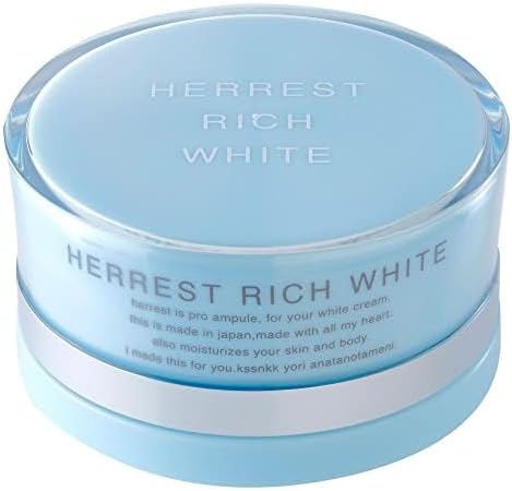 Harrest Rich White Medicated Whitening All-in-One Gel [#2 in Review Site Rating] Quasi-drug for Men OK [Lotion, Beauty Essence, Milky Lotion, Complete with 1 Piece!] HERREST "Sensitive Skin, Oily