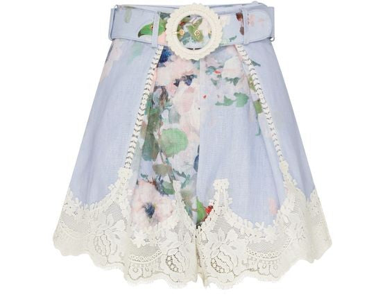 ZIMMERMANN Everley レーストリム タックショートパンツ - Image 1