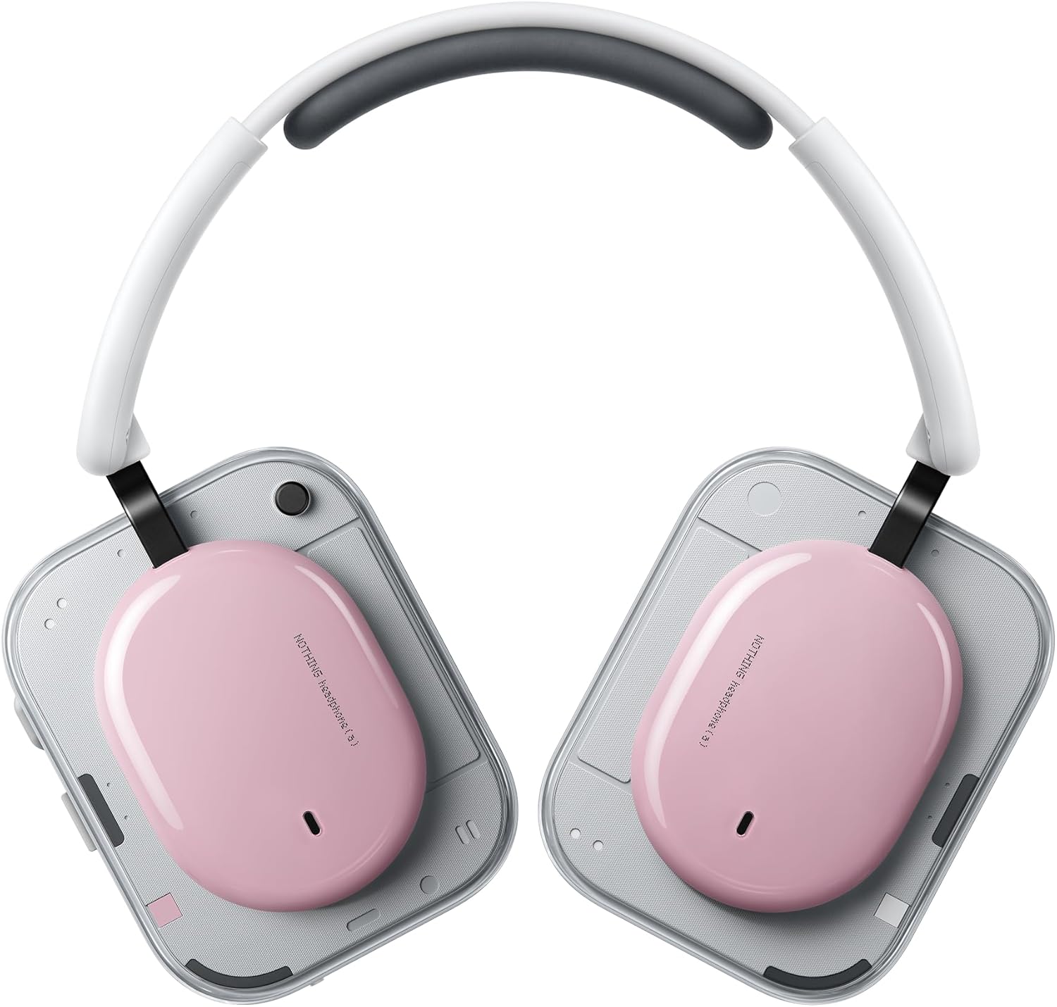 Nothing Wireless Headphones Headphone (a) / Adaptive Active Noise Cancelling / Over Ear / Bluetooth / Up to 135 Hours Playtime / High Resolution + LDAC Certified / Dual Connection / Microphone / iPhone & Android Compatible / Pink