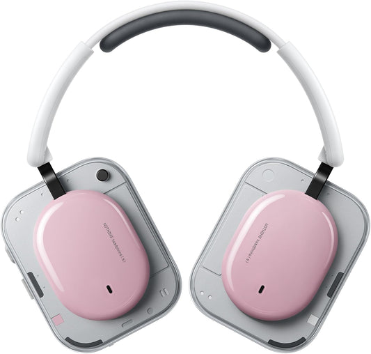 Nothing Wireless Headphones Headphone (a) / Adaptive Active Noise Cancelling / Over Ear / Bluetooth / Up to 135 Hours Playtime / High Resolution + LDAC Certified / Dual Connection / Microphone / iPhone & Android Compatible / Pink