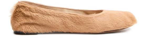 THE ROW Square ballet flat in pony - Image 1