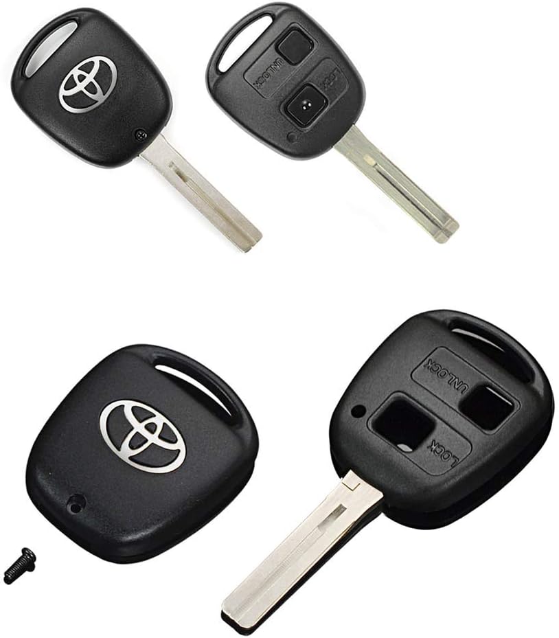 40 Series Soarer 30 Series Harrier 2-Button Silver Toyota T Mark Type 1 Genuine Toyota Key Cover Blank Key Set No Inner Groove Braga