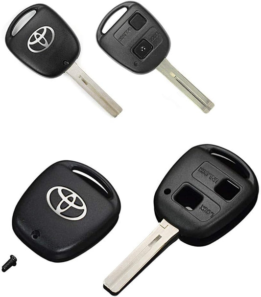 40 Series Soarer 30 Series Harrier 2-Button Silver Toyota T Mark Type 1 Genuine Toyota Key Cover Blank Key Set No Inner Groove Braga