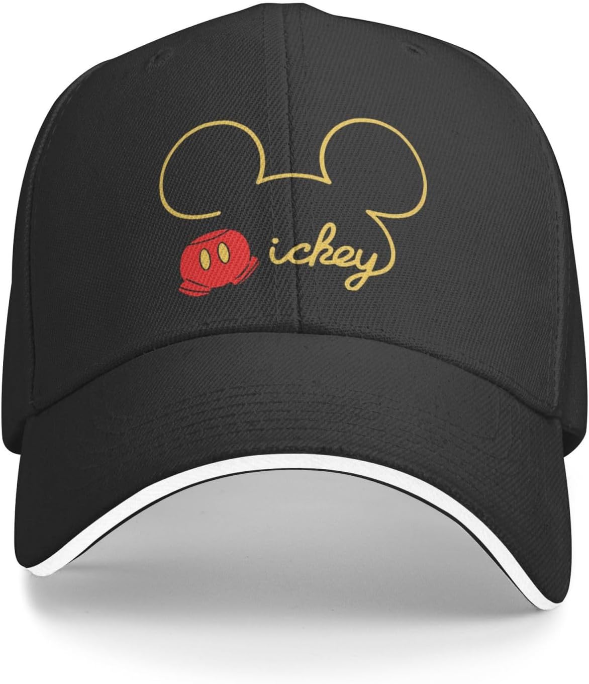 ZOOKISS Mickey Mouse Men's Hat, Quick-Drying Cap, Adjustable, Lightweight, Breathable, Sunshade, Outdoor Cap, Baseball Cap, UV Protection, Spring, Summer, Autumn, Winter, Popular, Unisex, Anime Goods,