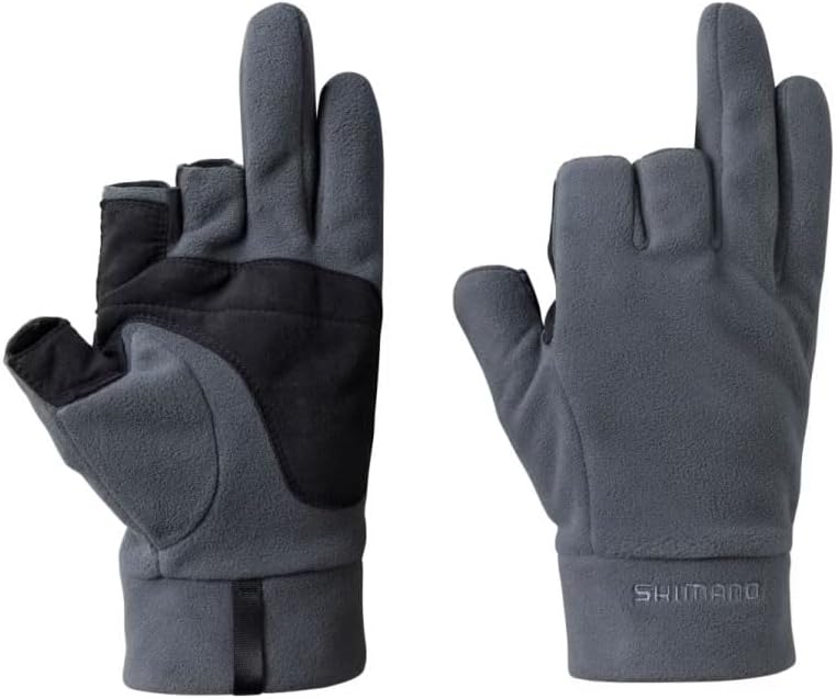 Shimano GL-031W Gore-Tex Windstopper Fleece Gloves 3 Charcoal
