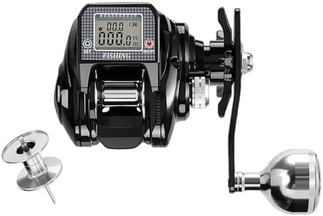 Aeroor Electric Baitcasting Reel, Maximum Drag and Saltwater Fishing, 10 Speed Strong Magnetic Brake, Super Lug Power, Perfect for Wild Fishing and Saltwater Fishing, Long Range Raft Fishing, Fishing