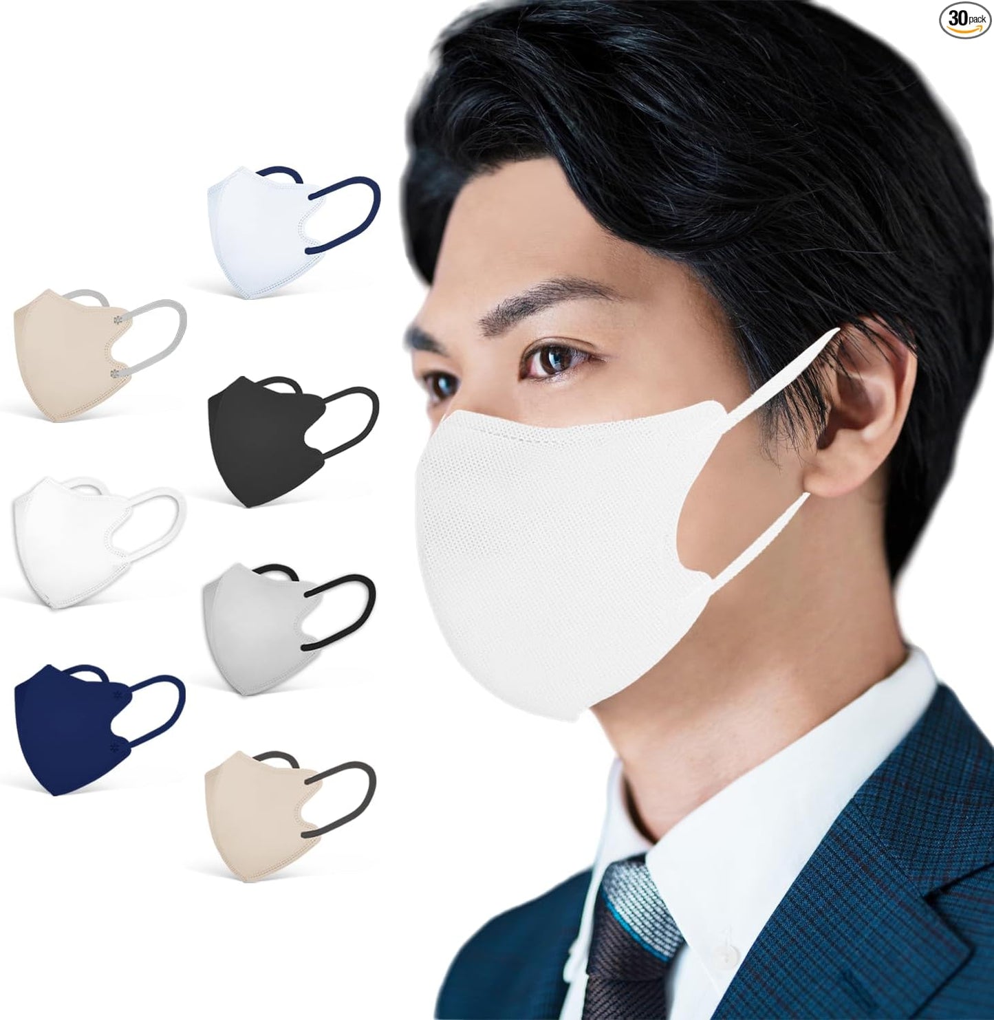 [GINZA STYLE] 大きめ マスク 日本製 フェイスマスク 不織布