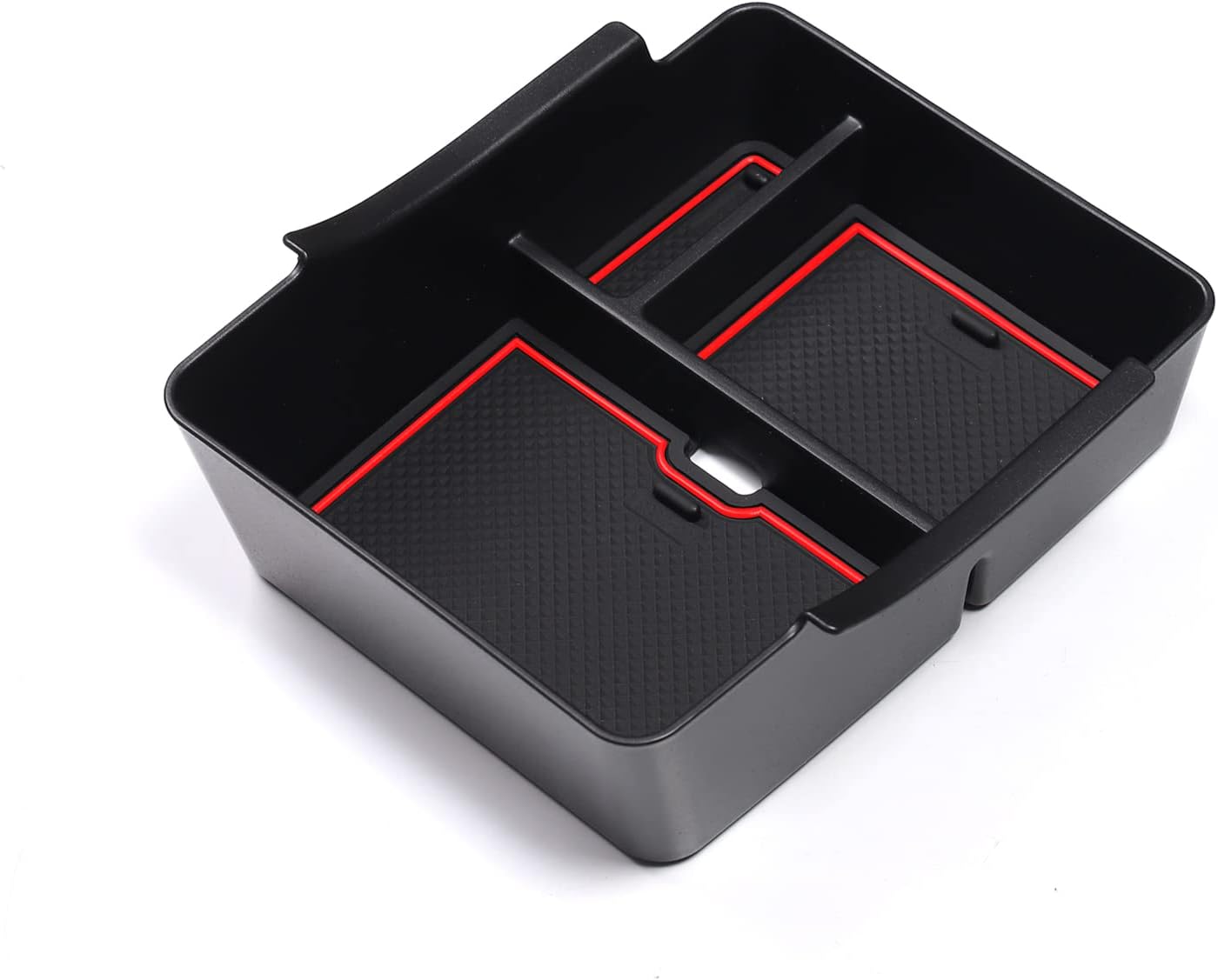 SMABEE Armrest Storage Box for Honda Vezel VEZEL 2021-2022 Center Console, ABS Tray, Interior Accessories, Storage Box, Anti-Slip (Red)