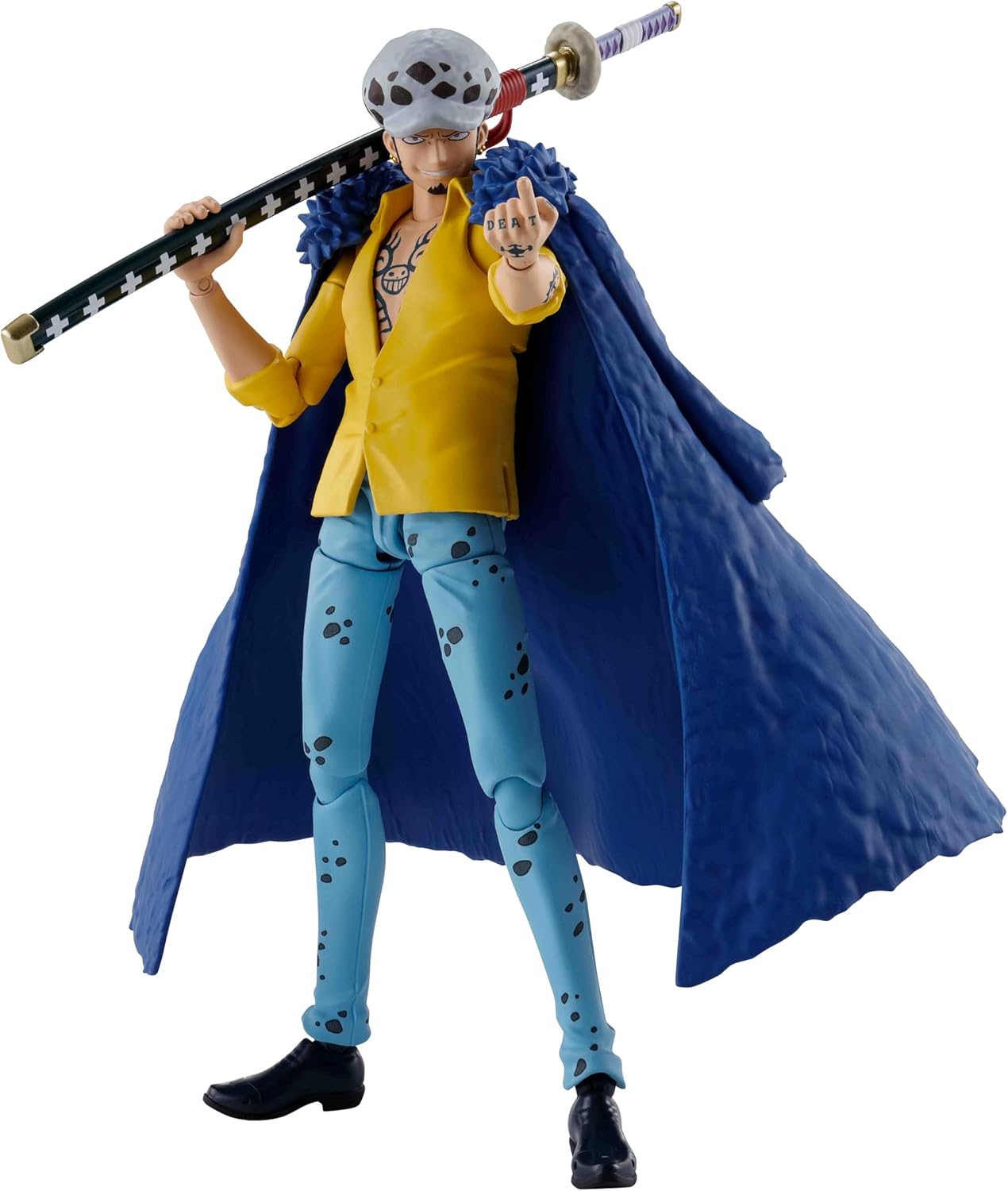 S.H. Figuarts ONE PIECE Trafalgar Law - Onigashima Invasion - Approx. 6.3 inches (160 mm), PVC & ABS Pre-painted Action Figure
