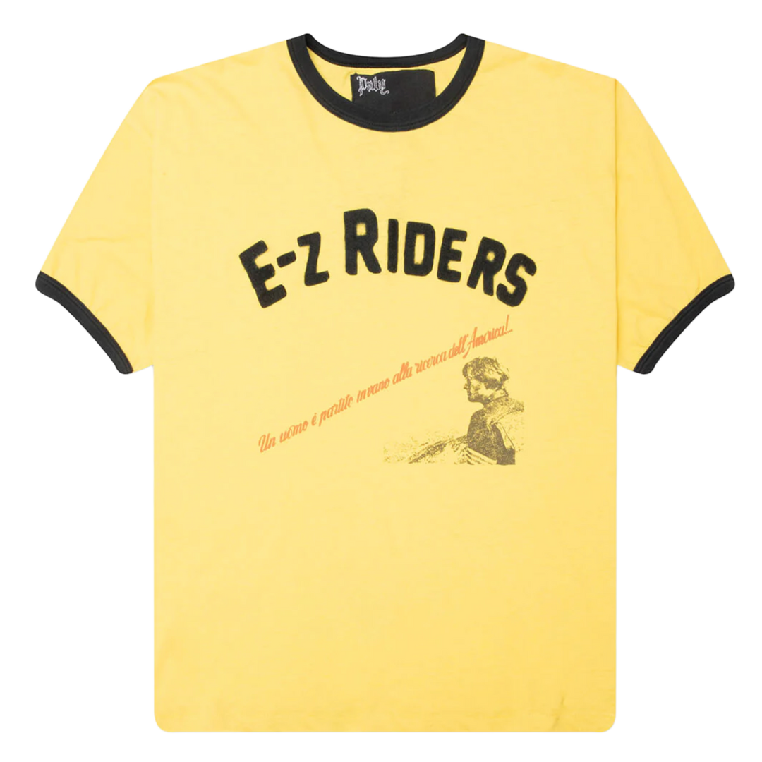 PALY 'EZ RIDERS' YELLOW RINGER TEE
