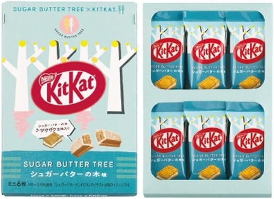 [Tokyo Limited] KitKat Mini Sugar Butter Wood Flavor Sweets Gift Home Souvenir Home Return Popular Sweets Individual Packaging Gift Valentine's Day (6 Pieces)