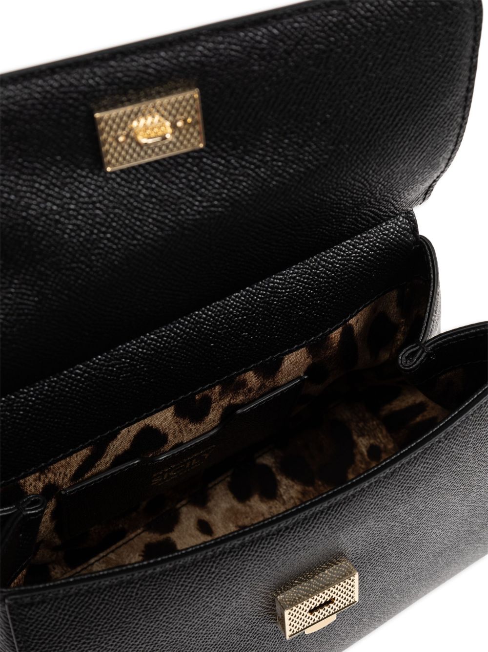 Dolce  Gabbana ドルチェ＆ガッバーナシチリアミディアムレザーハンドバッグ - Image 1