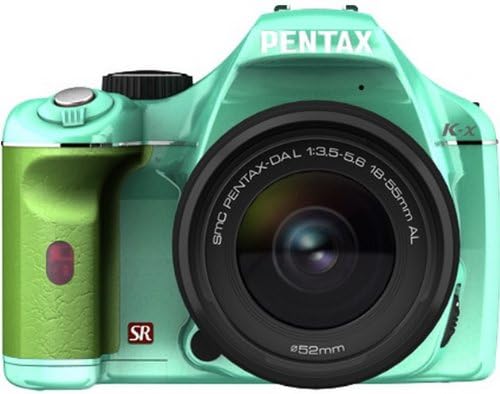 Pentax DSLR K-X Camera Lens Kit Body: Light Green