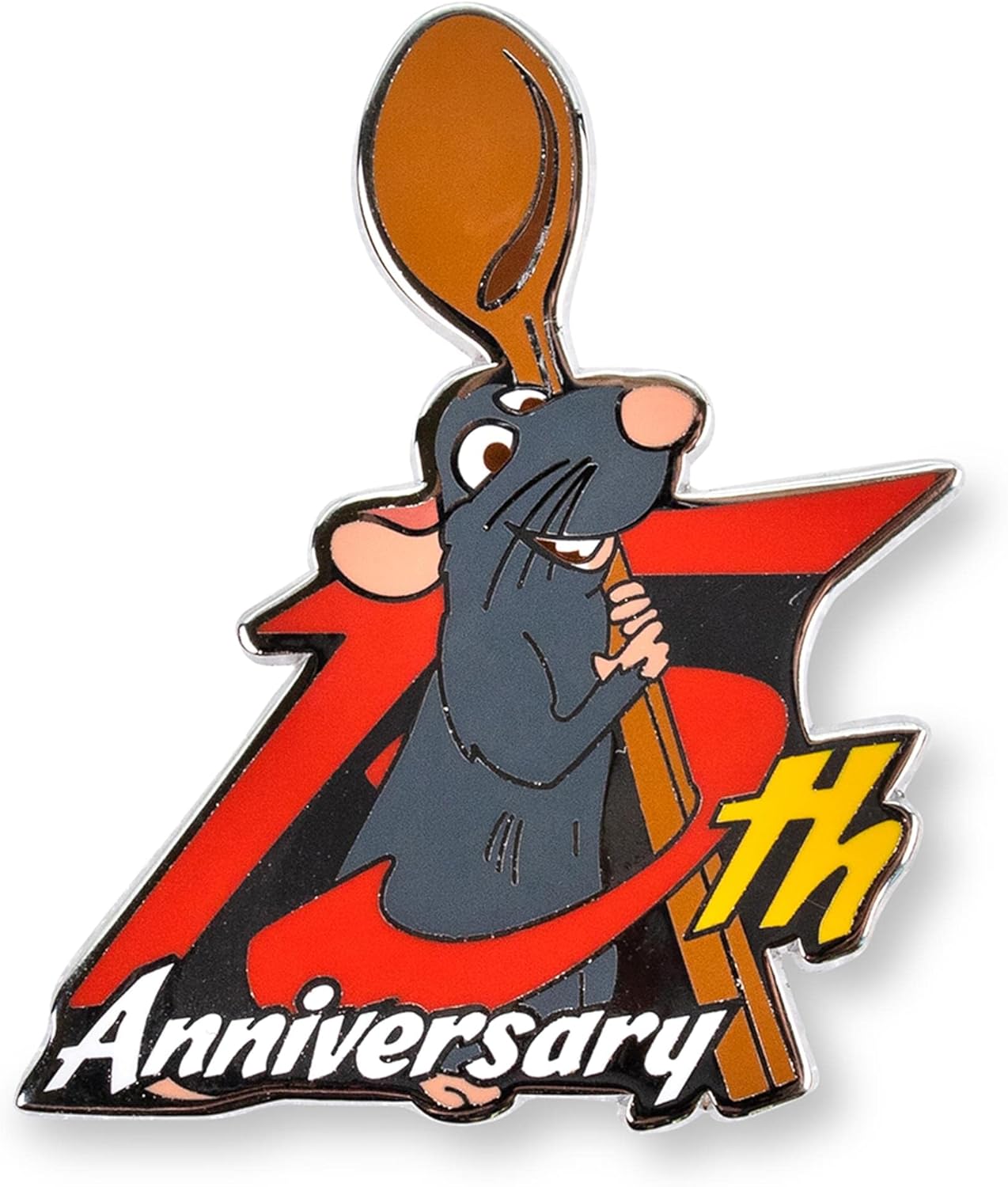 Disney Pixar Ratatouille - Pin esmaltado de edición limitada del 15 aniversario | Exclusivo | Broche de metal accesorios para llevar en mochilas, ropa, sombreros