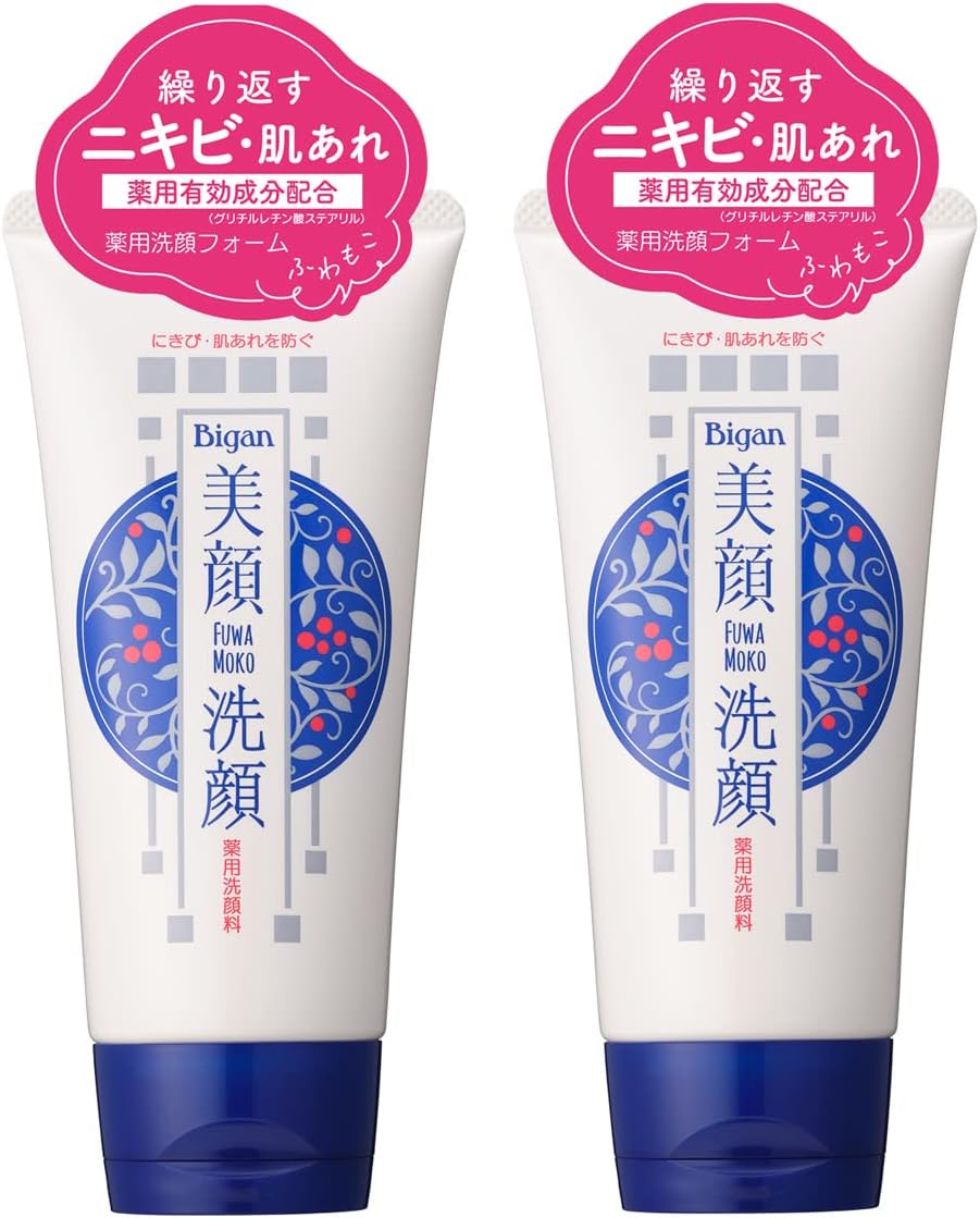 Meiro Facial Cleansing Foam, 4.2 oz (120 g), 2P (Quasi Drug) (Made in Japan)