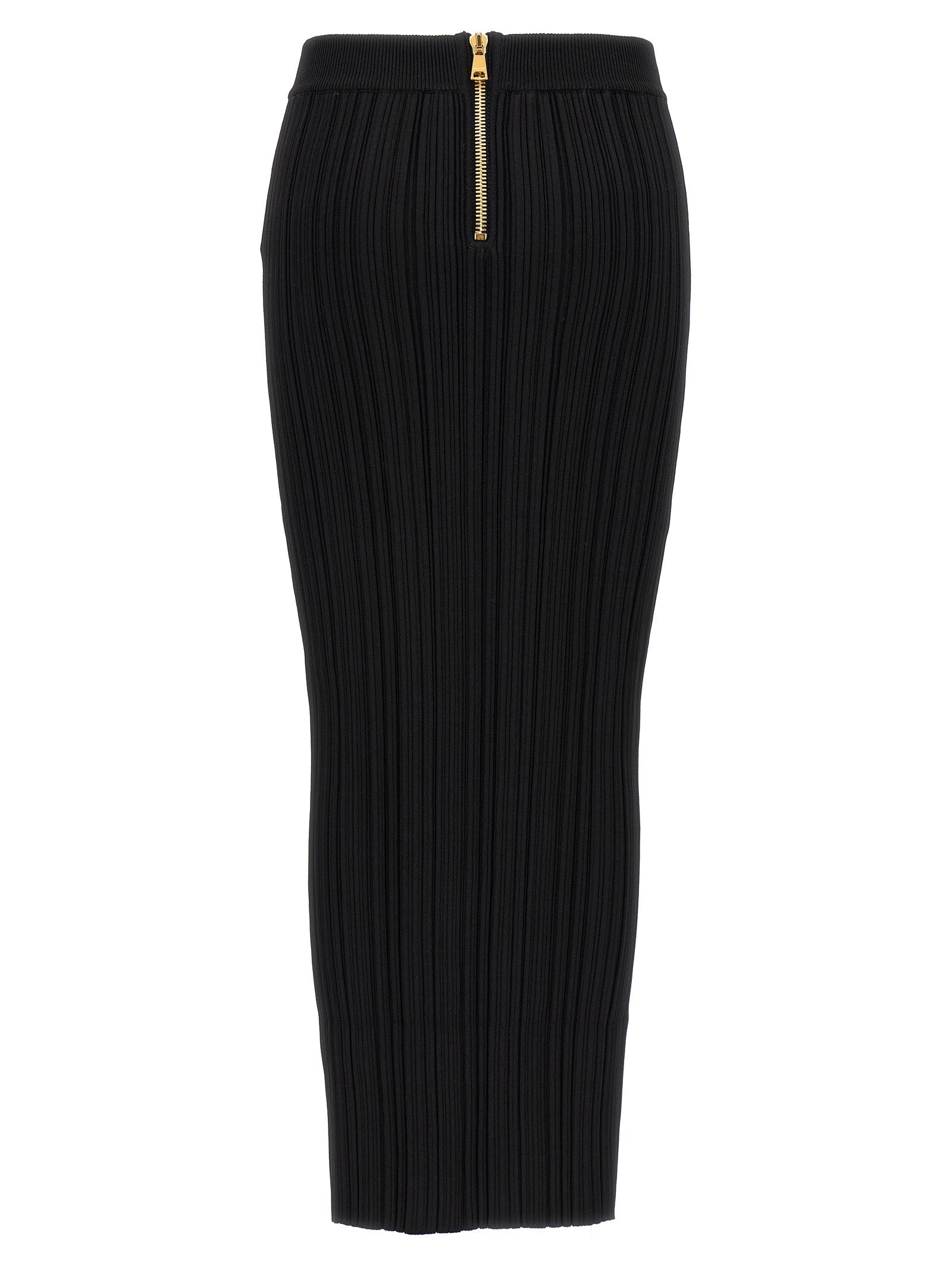 Balmain バルメインプリーツミディスカート - Image 1