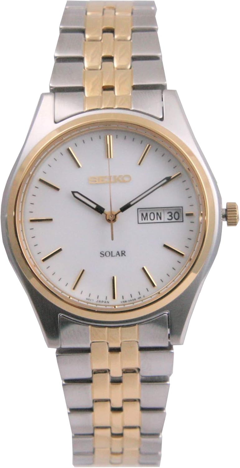 Seiko Men's Solar Watch SNE032P1 Men's Watch, Bracelet Type