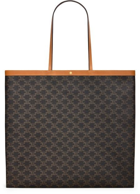 CELINE Large flat shopper in triomphe canvas - Image 1