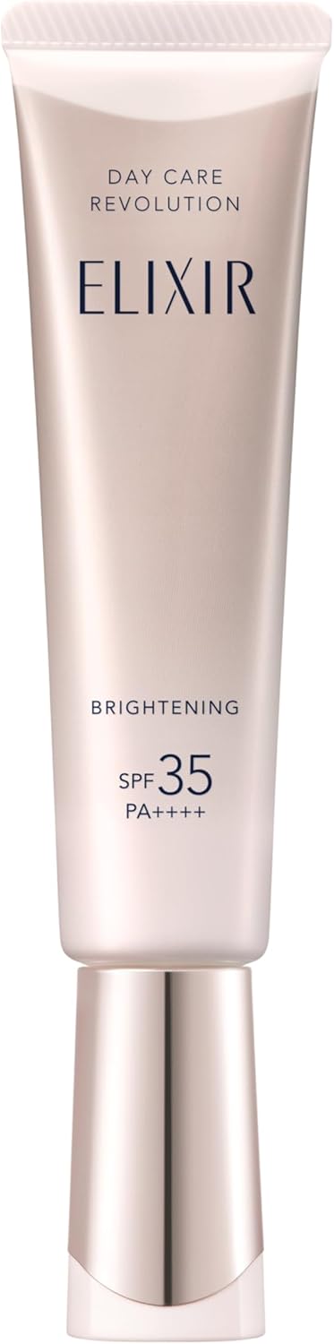 ELIXIR Daycare Revolution Brightening ba 1.2 fl oz (35 ml) Quasi-drug UV Milky Lotion, Morning, Daytime, Sunscreen, Hari, Moisture, SPF35 PA++++, Aging Care, White, Shiseido