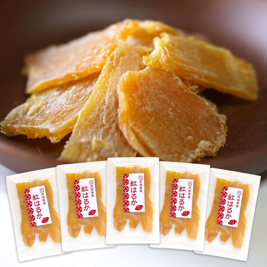 (3.5 oz (100 g) x 5 Bags: Dried Potatoes, Beniharuka Dried Potatoes, Made with Ibaraki Prefecture Sweet Potatoes, 5 Bags of 3.5 oz (100 g)