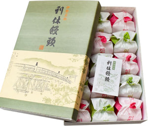 Ise Specialty Ise Souvenir Rikyu Manju 15 Pieces (8 Red and 7 White Pieces) Fujiya Sogetsudo Manju Japanese Sweets Mie Prefecture Ise Shima Souvenir