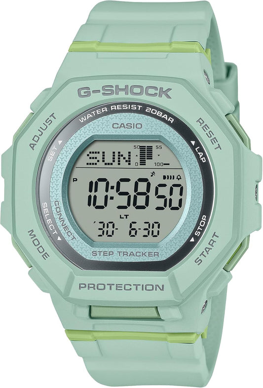 Casio GMD-B300 Wristwatch, Equipped with Bluetooth, Biomass Plastic, green