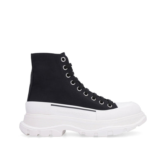 Alexander Mcqueen アレクサンダーマックイーントレッドスリックハイトップスニーカー - Image 1