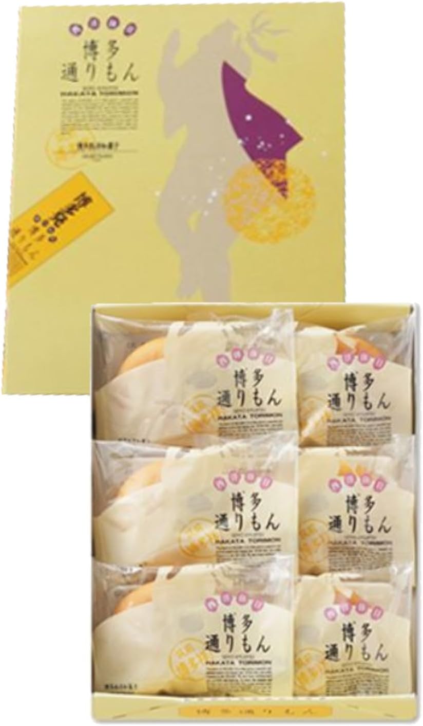 Hakata Torimon 6-Piece Box [1 Box] Kyushu Famous Sweets Fukuoka Souvenir Hakata Western Japanese Confectionery