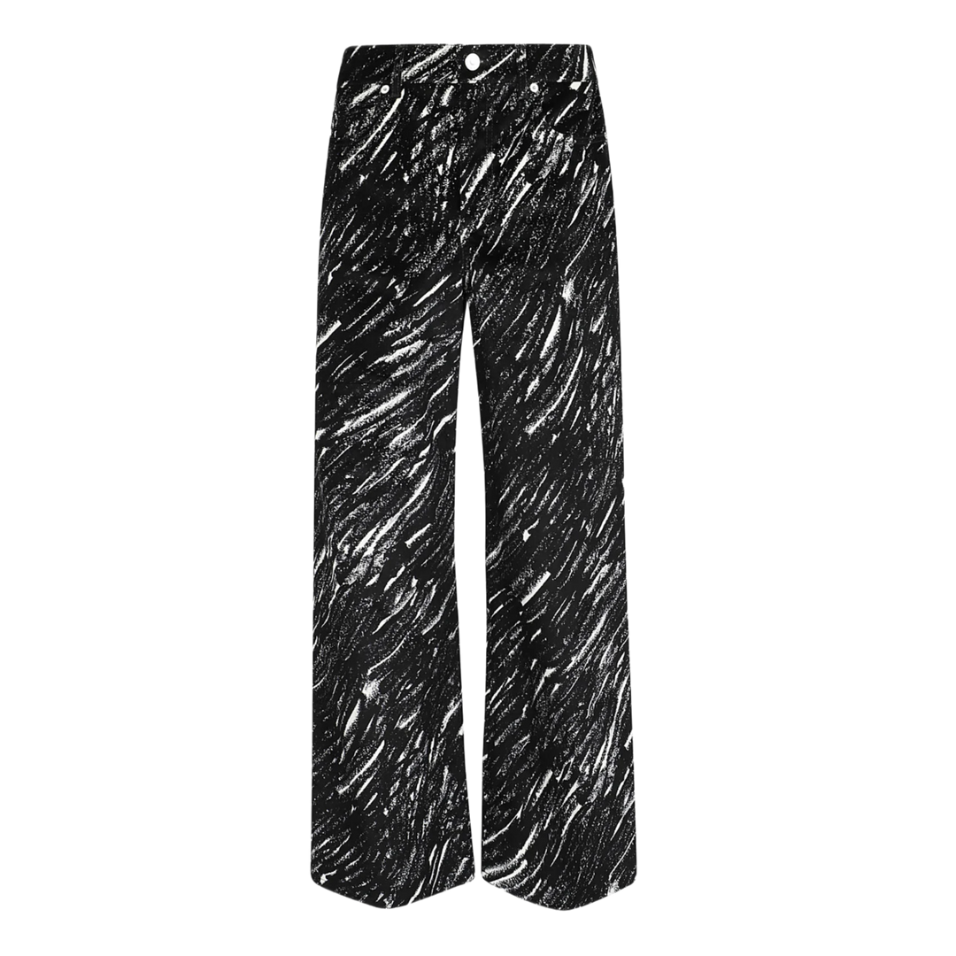 MARNI 'CRAYON' BLACK STRETCH DENIM PANTS