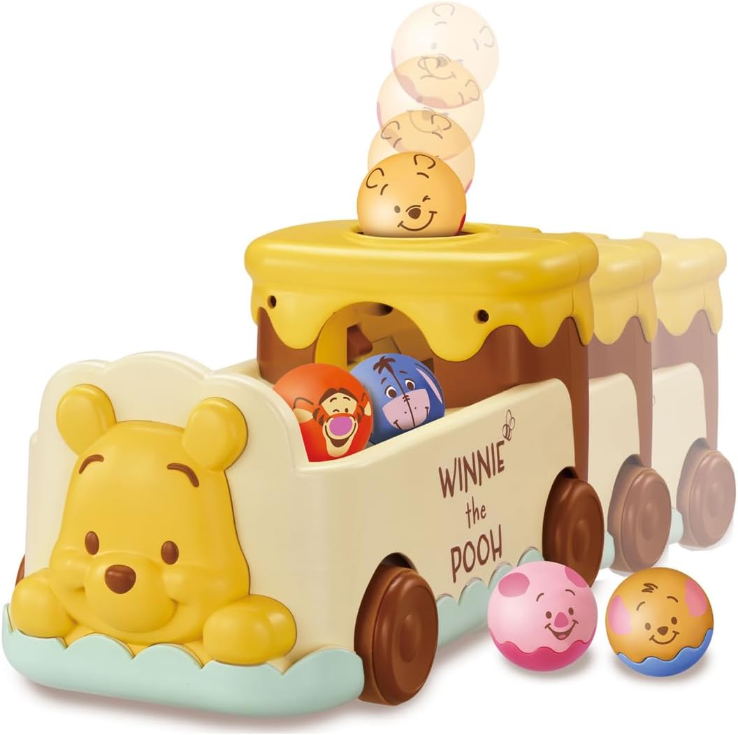 Takara Tomy Disney Chase and Count 2WAY Ball Bus Winnie the Pooh
