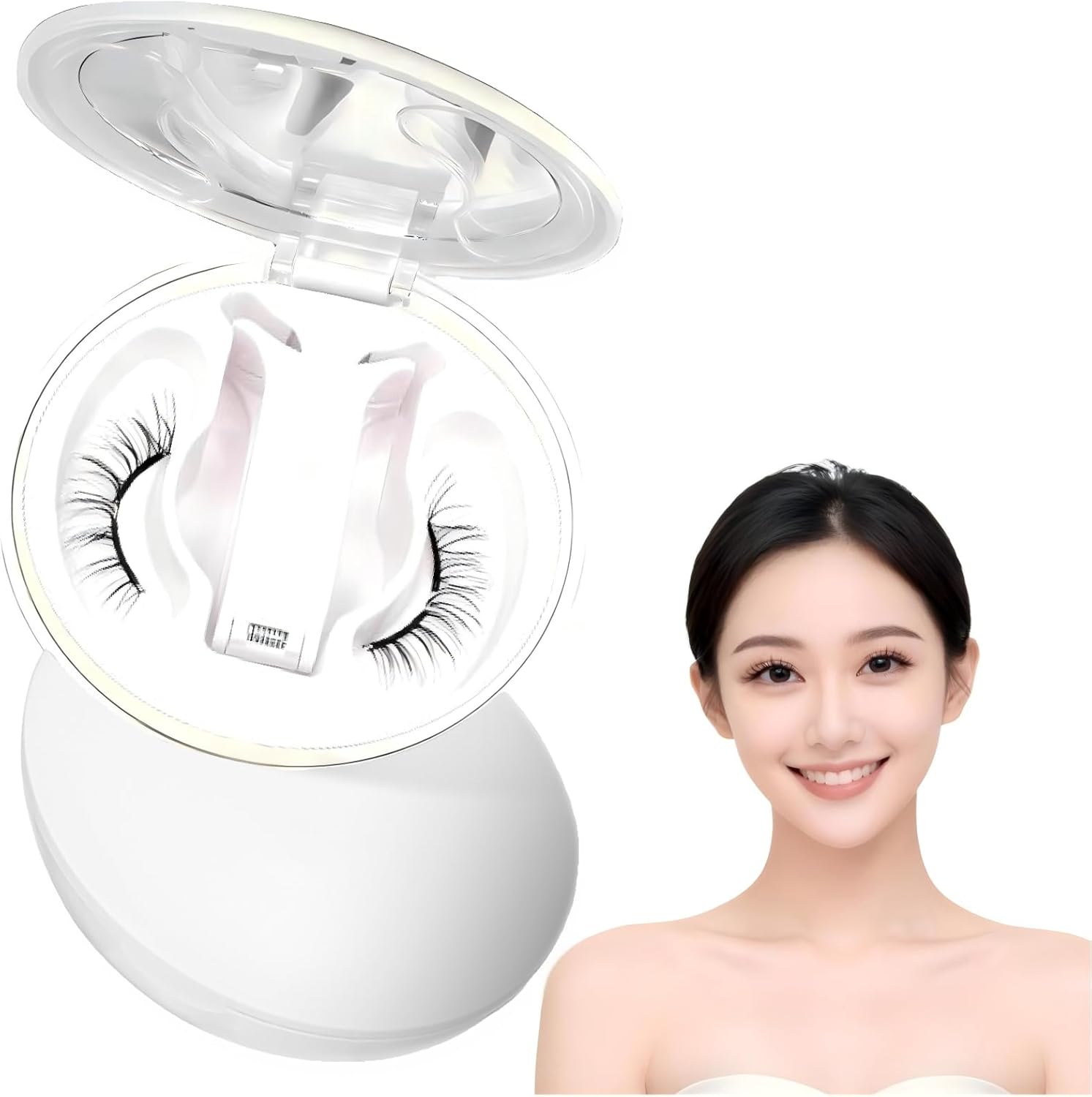 AISIDPIG Magnetic False Eyelashes, No Adhesives, No Eyeliner Needed, Ultra Lightweight, Soft, Fluffy, Natural, Cute, Suitable for Sensitive Skin, Waterproof, Sweatproof, Reusable, Includes Exclusive