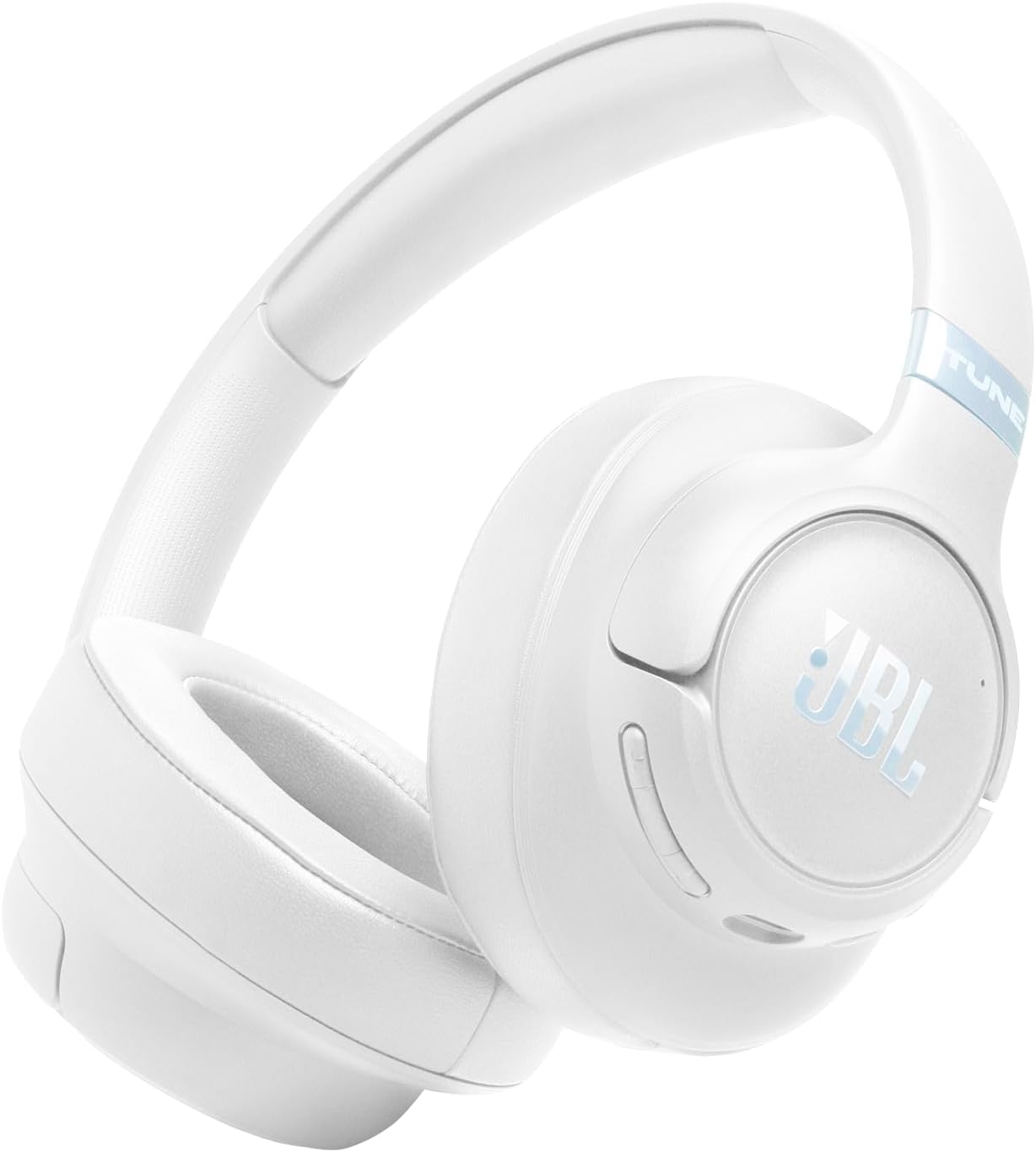 JBL Tune 780NC Wireless Over-Ear Headphones Hybrid Noise Cancelling Hi-Res Audio Auracast Compatible Multipoint (White)