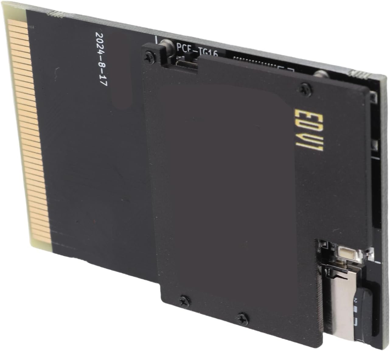Game Cartridge with 1000 in 1 Game for Wuyuzi PC Engine and TurboGrafx 16, Black Gold Flash Card with 8G Memory, Perfect Gift for Retro Fans