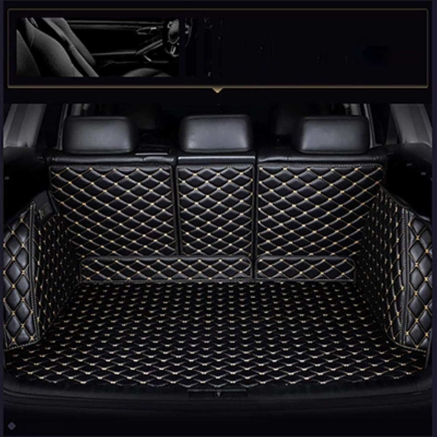 Custom Car Trunk Mat For Toyota Prius 30 Series ZVW30 2009-2017 XPE Leather Luggage Mat Cargo Mat Full Set Waterproof Car Trunk Mat All Weather Abrasion Resistant Dirt Resistant Interior Parts Car